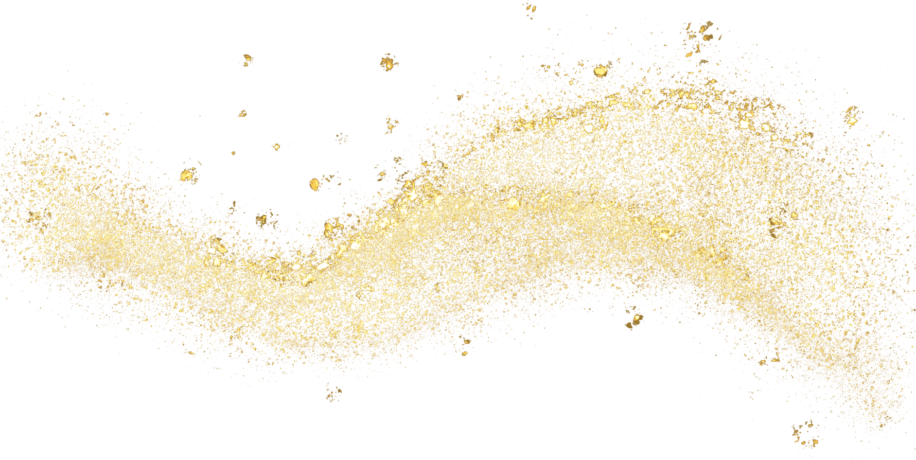 gold glitter shiny sprinkles curve