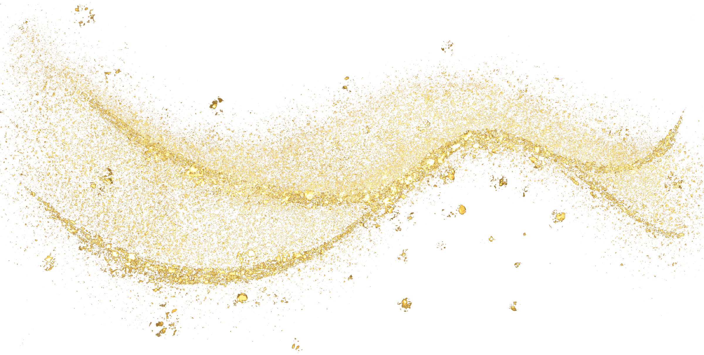 gold glitter shiny sprinkles curve